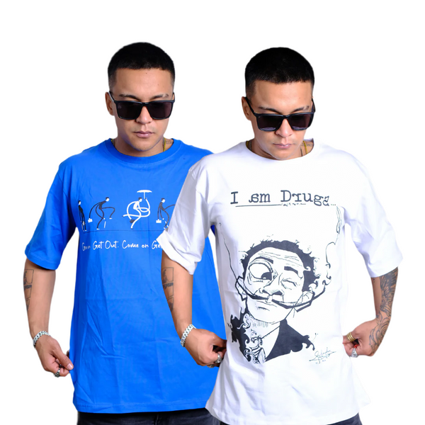 Combo Set Of 2 Tshirts (Silly Walks x I am d**** )
