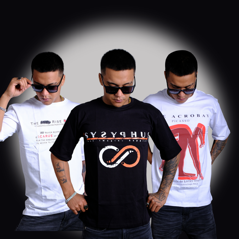 Combo Set Of 3 Tshirts (sysyphus x Picasso x Rise of icarus)