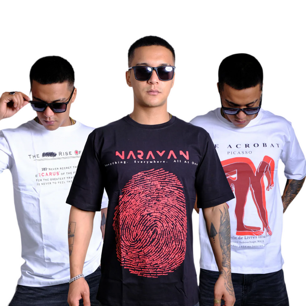 Combo Set Of 3 Tshirts (Narayana x Picasso x Rise of icarus)