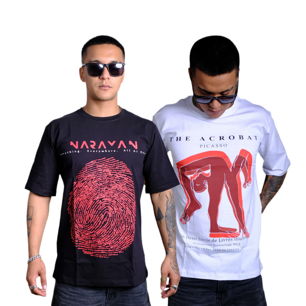 Combo Set Of 2 Tshirts (Narayana x Picasso)