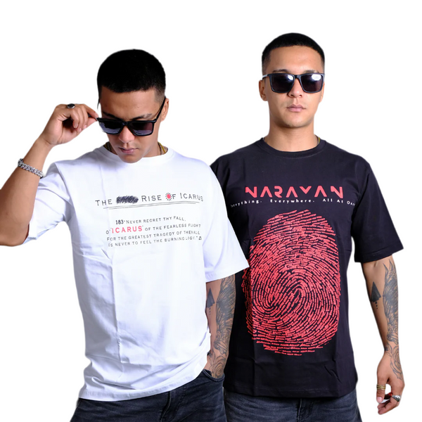 Combo Set Of 2 Tshirts (Narayana x Rise of Icarus)