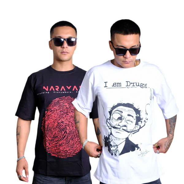 Combo Set Of 2 Tshirts (Narayana x I am d**** )
