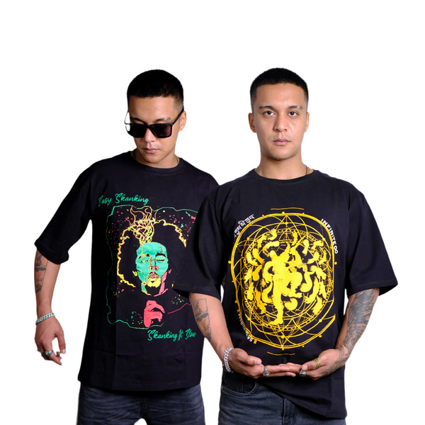 Combo Set Of 2 Tshirts (BoB Marley x Buddha)