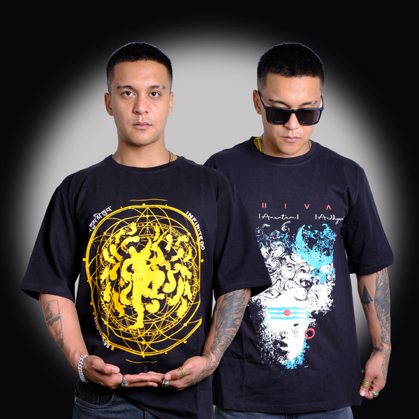 Combo Set Of 2 Tshirts (Buddha x Shiva)