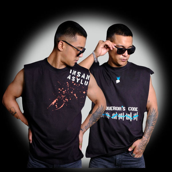 combo of 2 Tank Vest Conqueror’s Code and INSANE ASYLUM