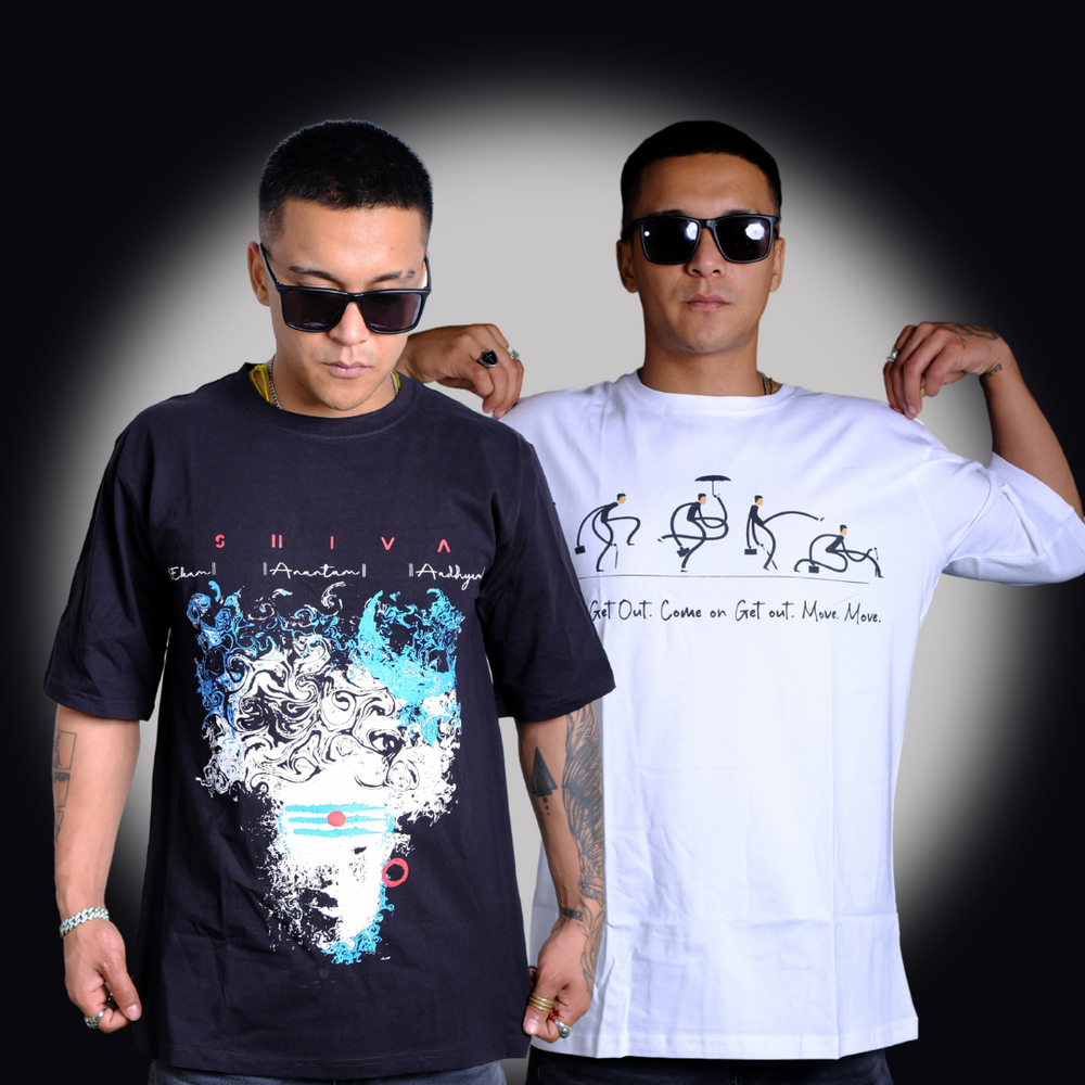 Combo Set Of 2 Tshirts (Shiva x Silly Walks)