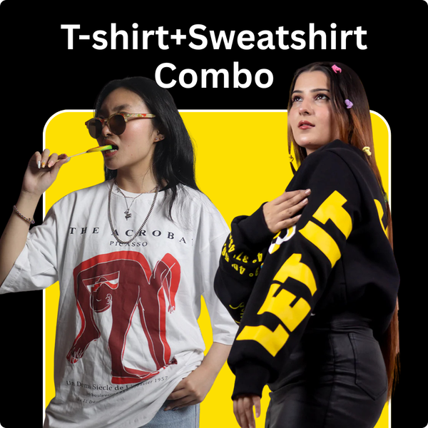 Combo Set Of 2 T-shirt+Sweatshirt