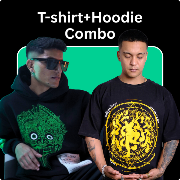 Combo Set Of 2 T-shirt+Hoodie