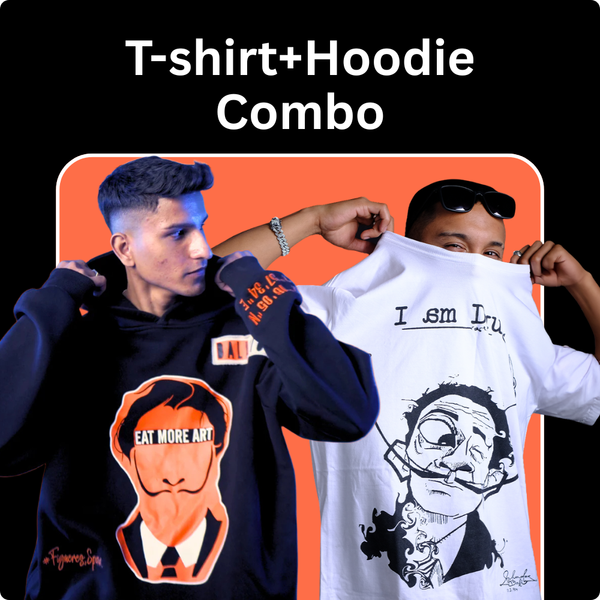 Combo Set Of 2 T-shirt+Hoodie