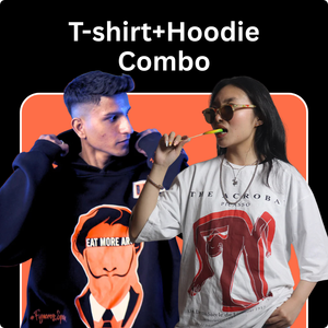 Combo Set Of 2 T-Shirt + Hoodies Combo