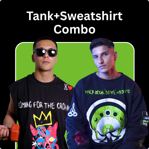 Combo Set Of 2 Tank+Sweatshirt Combo